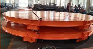 Quality OEM Electric Powered Flat Turntable Warehouse Transfer Cart 10ton -50ton wholesale