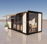 Hotel Accommodation 20ft Prefabricated Detachable House with Galvanized Steel