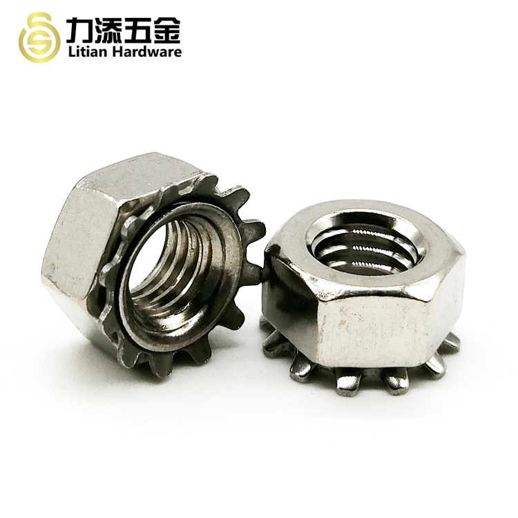 Standard Metal Self Locking Nut A2-70 A2-80 A4-70 A4-80 With Lock Washer