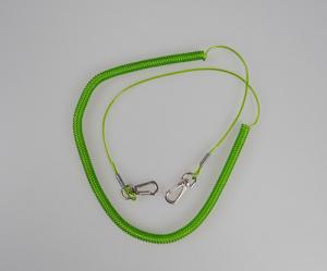 Quality 3M fly fishing accessory kayak rod tackle spiral coil lanyard cord end rope metal hook end wholesale