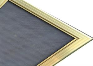 China Gold Frame Mosquito Proof Window 14mesh Steel Mesh Security Screen on sale