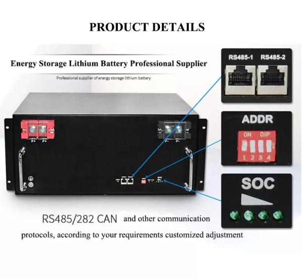 Stackable 100ah 200ah 5kwh 10kwh Allied Golf Cart Batteries 51.2V 48v Lithium
