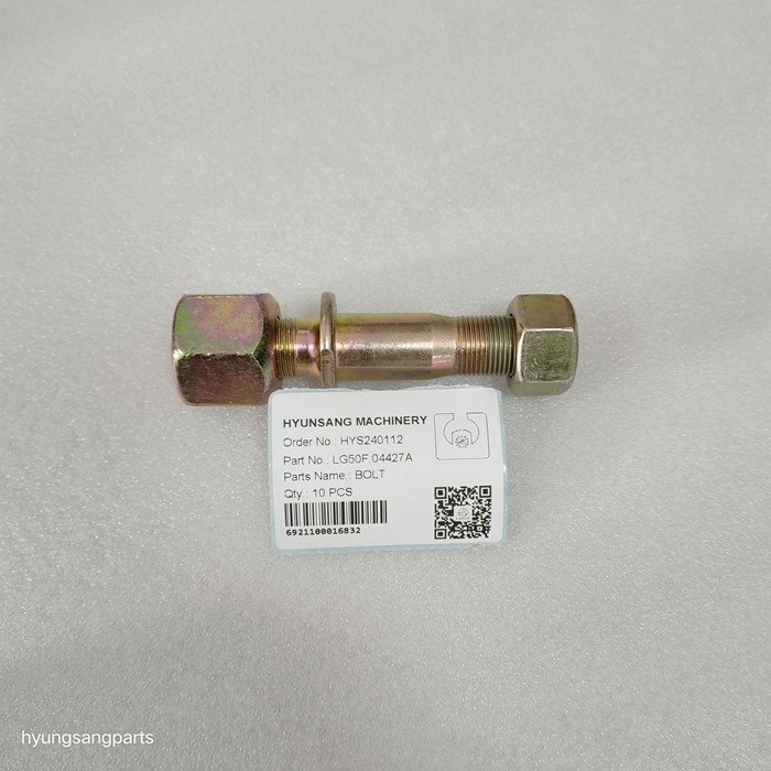Hyunsang Spare Parts Bolt LG50F.04427A LG50F-04317A For Construction Machinery