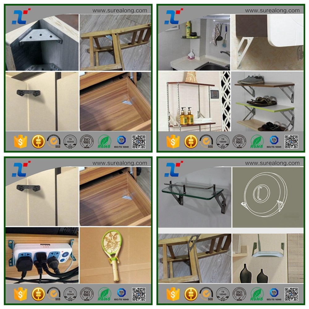 Customizable SUREALONG Gold Corner Angle Joint Bracket for Aluminum Profile Extrusion