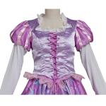 Women's Girl's Tangled Rapunzel Princess Dress Costume Cosplay For Party