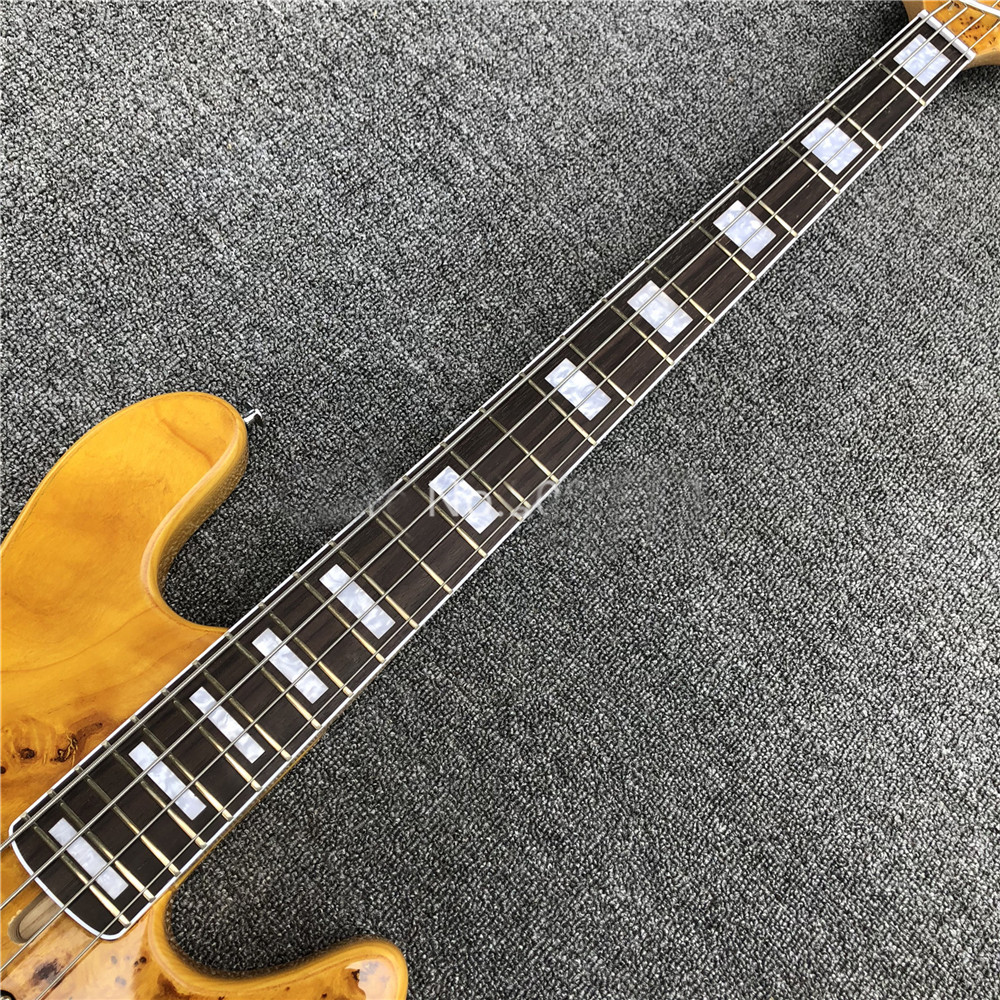 4 strings electric bass guitar,Factory custom Ash wood active electric pickup Bass