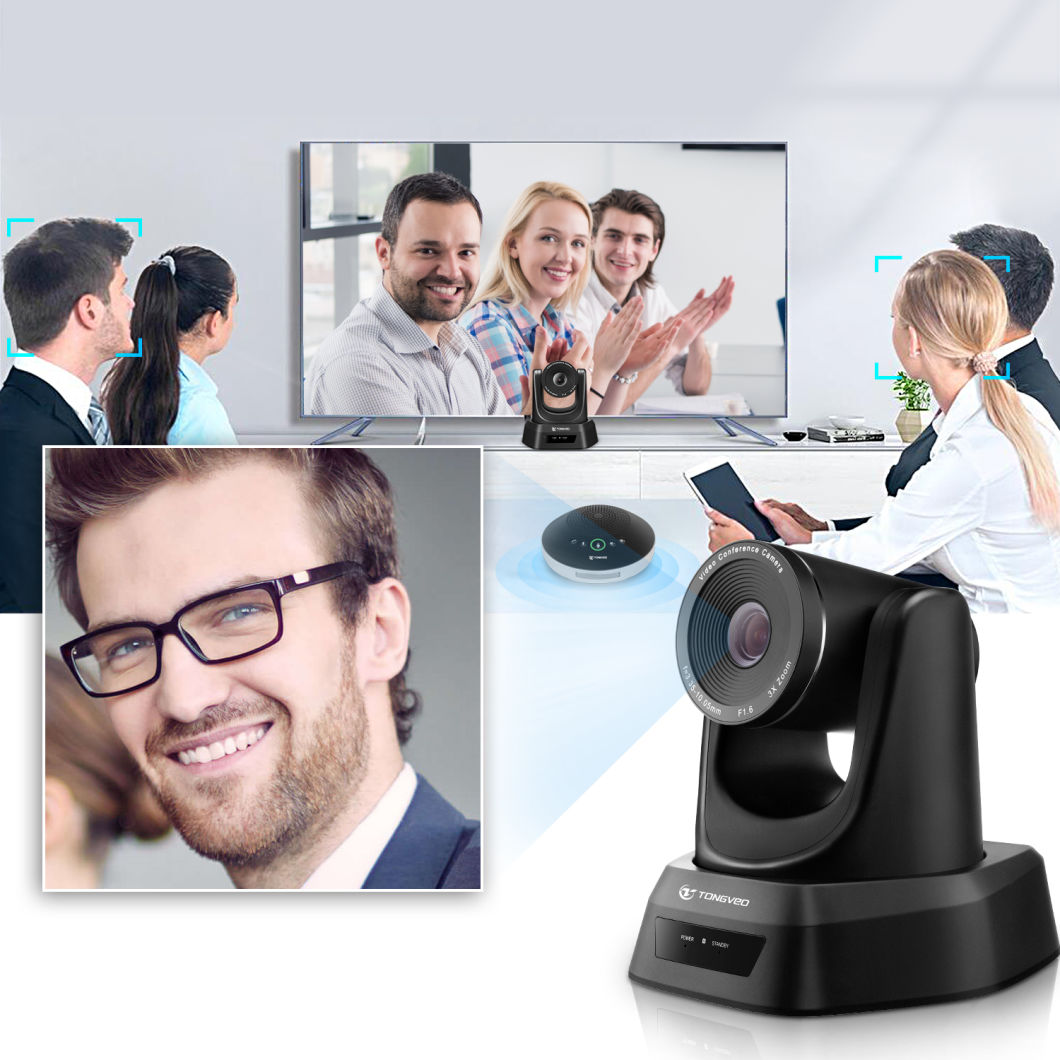 3 Zoom Video Conference Camera Sensor PTZ Camera for Church