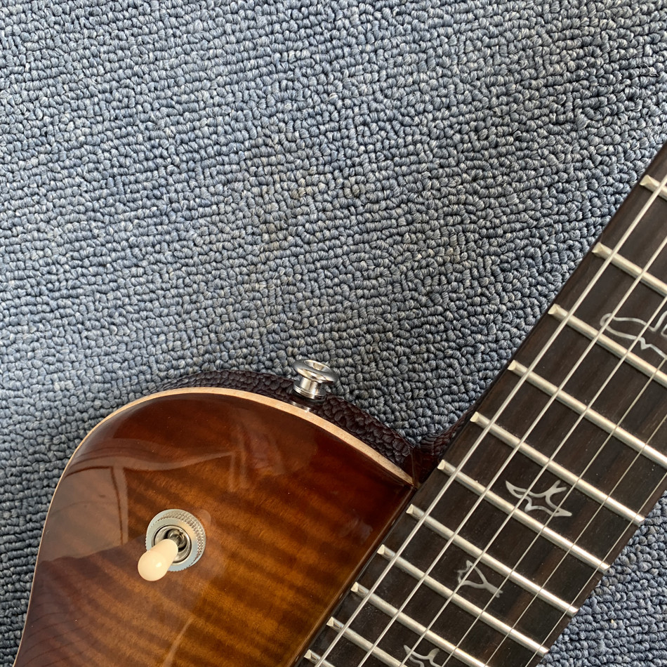 Custom Grand Flamed Maple Top Electric Guitar with Chrome Hardware
