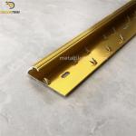 Aluminum Gold Trim Camber Carpet Transition Strip 6063 Material