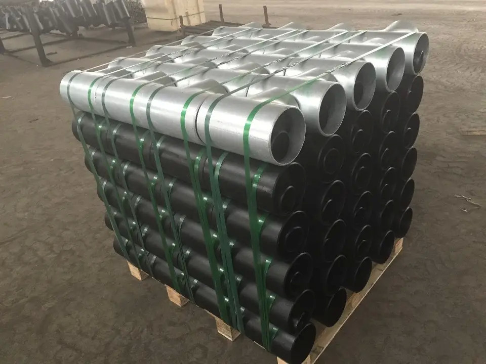 Equal Head Carbon Steel Seamless Reducing Tee Galvanized Malleable Iron Pipe Fitting
