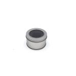 Cylinder Rustproof Printed Tin Boxes Multipurpose With PVC Window