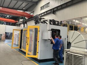 Quality 3 Zone Head Heating Industrial Extrusion Blow Moulder With 80mm Screw wholesale