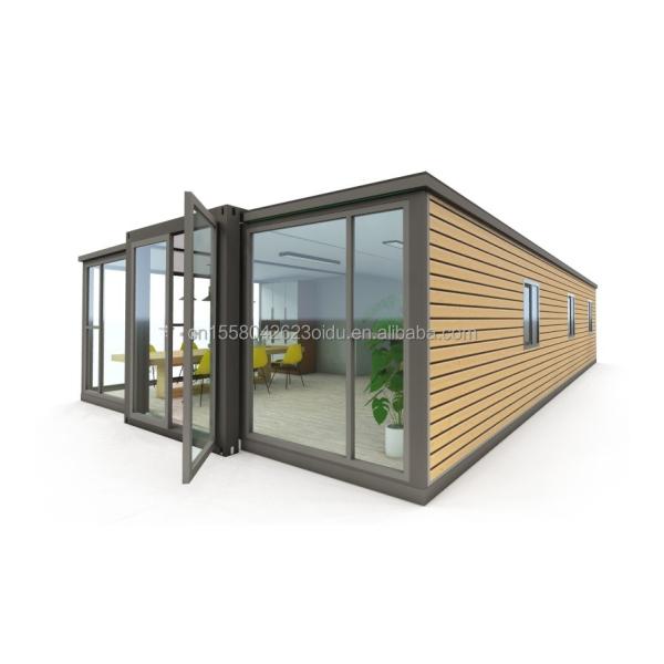 50/75/100mm Wave Sandwich Panel Modern Expandable 3-Bedroom Prefab Container