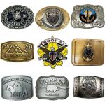 Customized Blank Belt Buckles Solid Brass Mens Woman Ladies