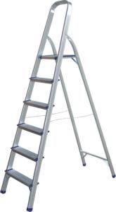 Quality 1.0-1.7mm 6 Step Aluminium Step Ladder 6063 87-120cm wholesale