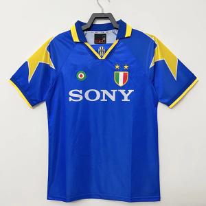Quality Blue Retro Soccer Jerseys V Neck Quick Dry Football Shirt wholesale