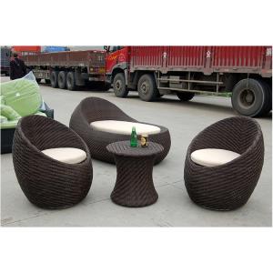 Quality Experience the Perfect Outdoor Lounging with Our 100% Handwoven Aluminum Frame Rattan Fabric Sun Lounger wholesale