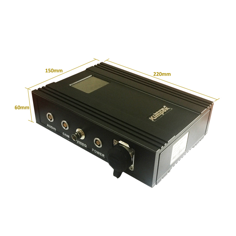5km Tight Backpack COFDM Digital Wireless Video Audio Transmitter with 1/8 1/4 Guard Interval and Only 200ms Delay Time