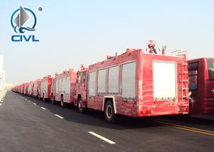 Quality 12m3 Fire Fighting Truck , Fire Engine Truck Red And White Color wholesale