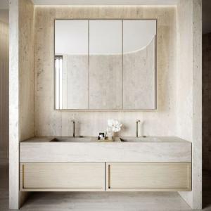 Quality Modern Stainless Steel Bathroom Vanity Cabinet Waterproof wholesale