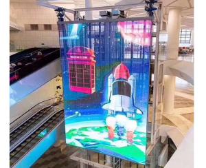 Quality P3.9 P10.42 Transparent Ice Display LED Glass Display Screen for Rental Stage Show wholesale