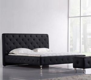 Quality luxury modern leather bed B1077 wholesale