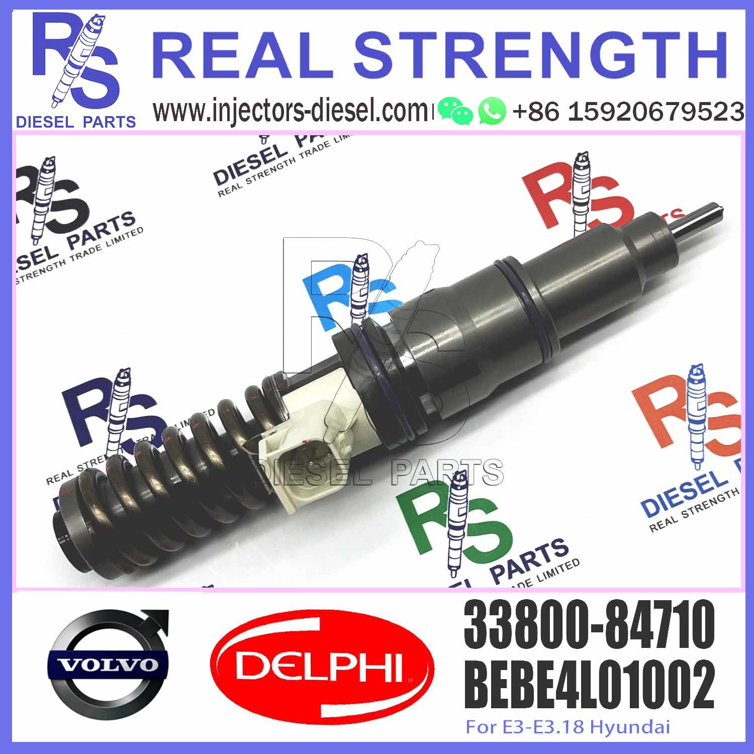 BEBE4L01002 BEBE4L01102 Diesel Fuel Injector For HYUNDAI L Engine Parts 33800-84710 Fuel Injector Repair Kit