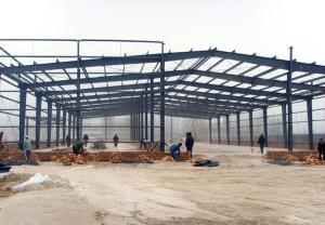 Quality Low cost steel structure warehouses with middle column design wholesale