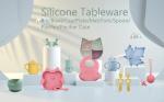 Wholesale Baby Geschirr Led Weaning Silicone Bib Spoon Bowl Spoon Bowl Plate