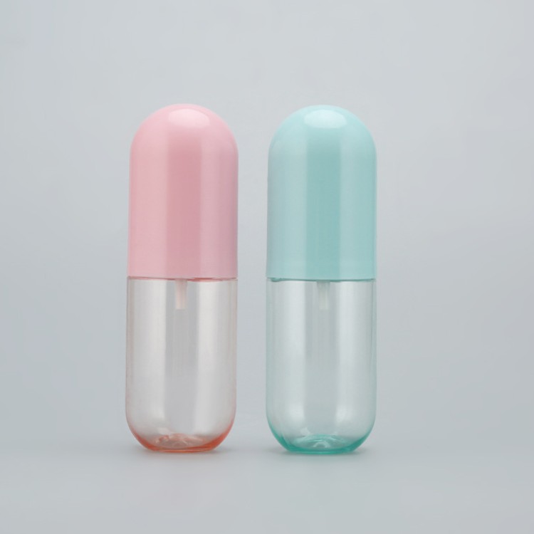 40/60ml PUMP SPRAYER PET Capsule Spray Bottle in Lovely Color for Portable Essence Water
