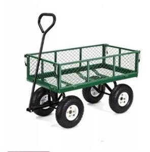 Quality Mesh Sides Steel Heavy Duty Yard Wagon Convenient For Industrial And Shopping wholesale