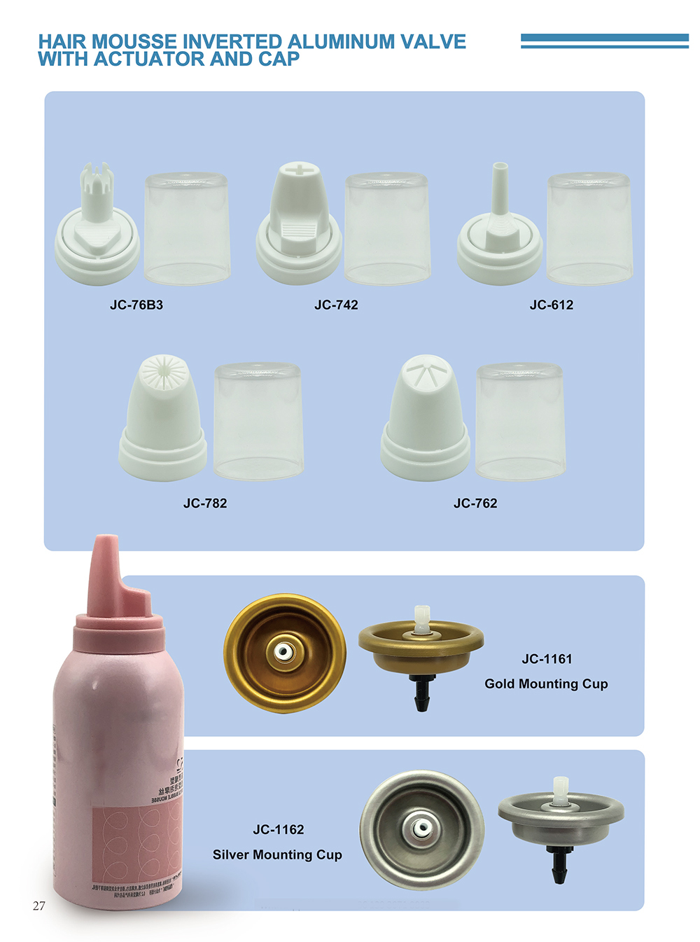 Aerosol Hair Mousse Dispenser Valve - Precision Spray Valve for Styling Products