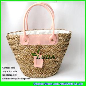 Quality LUDA handwoven straw tote bag seagrass straw handmade rustic bag wholesale