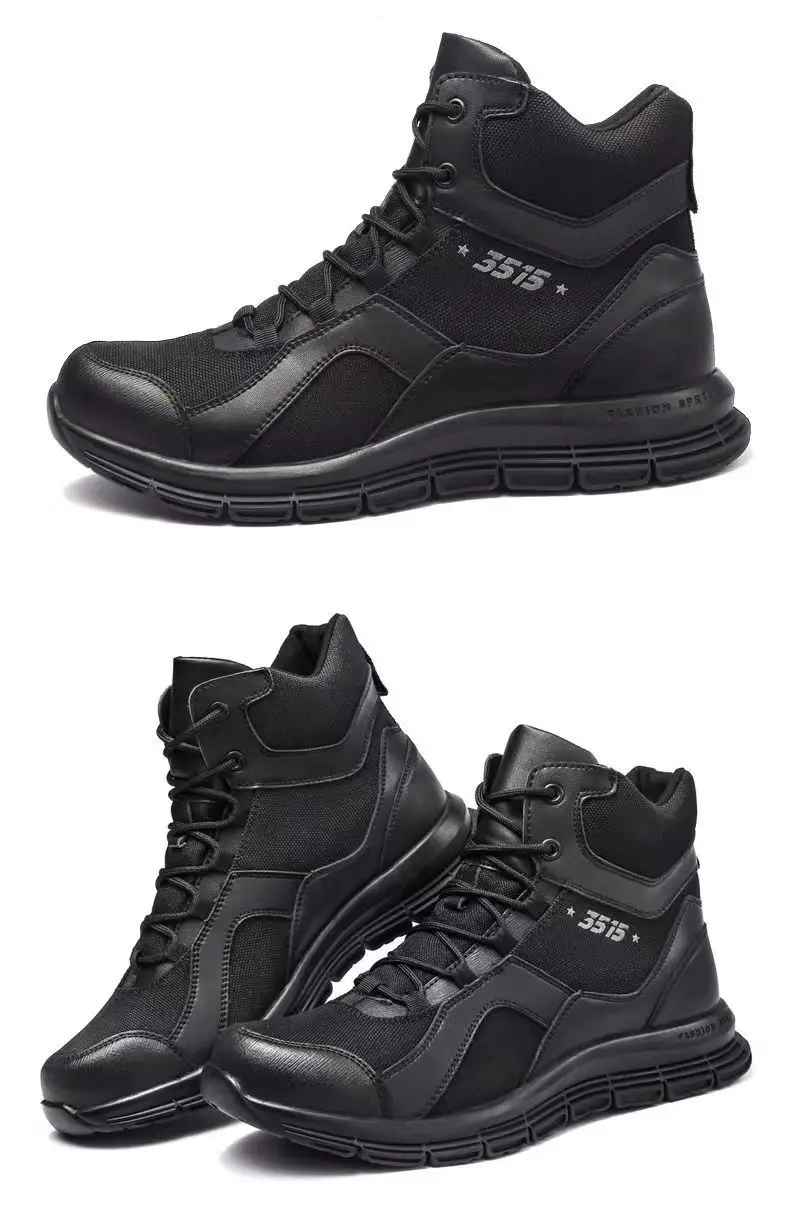 Men's shoes outdoor desert boots high-top tactical boots non-slip wear-resistant cold-proof breathable shock-absorbing