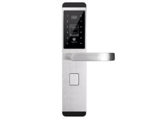 Quality Hidden Key Hole Biometric Fingerprint Smart Door Handle Lock wholesale