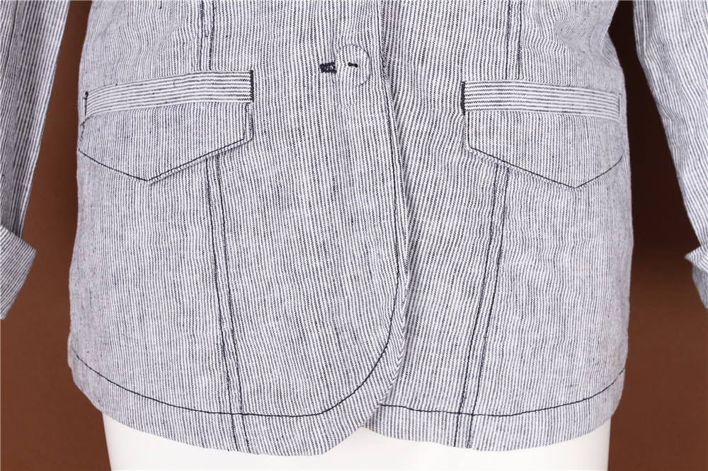 Lady's casual blazer, Women's casual blazer, Striped, Cheap Price