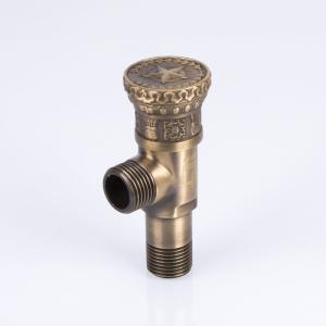 Quality G1/2 Thread Bronze Antique Brass Toilet Angle Valve 5 Bar wholesale