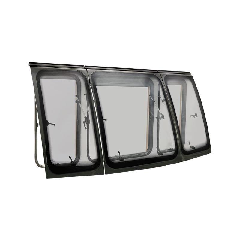 Self-Propelled/Trailer Rvs Triple Panoramic Front Window for RV Truck Camper Motorhomes DIY