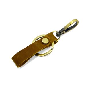 Quality Leather Smart Compact Key Holder Keychain Practical Design Outdoor Camping wholesale