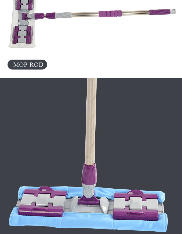 Autoclavable esd antistatic cleaning microfiber flat floor mop
