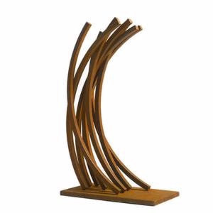 Quality Modern Abstract Ring Rustic Metal Yard Art Garden Sculptures ISO9001 wholesale