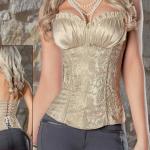Body Shaping sexy corset with ruffle bra