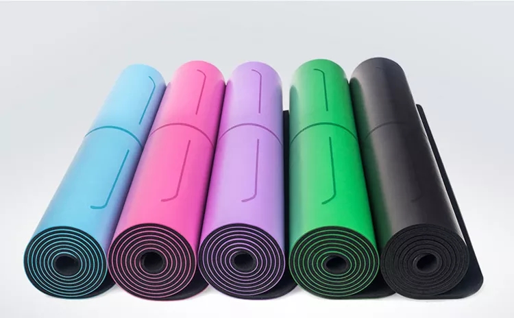5mm PU Natural Rubber Eco Friendly Yoga Mat High Resilience 68*183cm