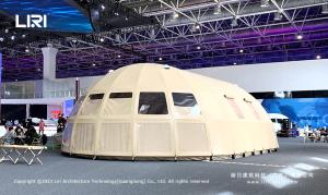Quality Panoramic Ellipse Campsite Glamping Hotel Tent All Timber Frame wholesale