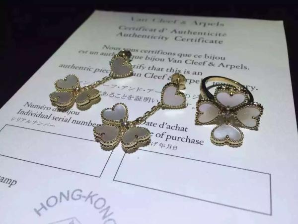 Factory Offer Quality Van Cleef & Arpels Sweet Alhambra 18K Yellow Gold Earring