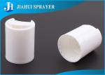 White Smooth Standard Plastic Flip Top Caps , Shampoo Bottle Cap 24-415 PP