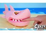 10.3 " Crazy Shark Biting Games Educational Children's Play Toys W / Sound Light