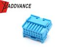 2301695-4 16 Pin Female Connector Automotive Blue Wire To Wire Housing
