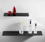 Bathroom Accessories Adhesive No Drilling Rack SUS304 Stainless Steel Black
