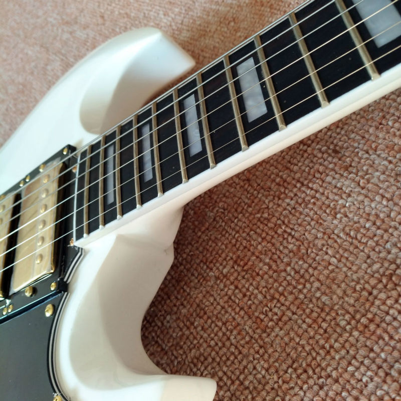 High quality SG electric guitar styles, ebony fingerboard, gold hardware, 3 pieces pickups electric guitar
